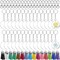 Acrylic Keychain Blanks, 150pcs Clear Blank Keychains Kit Including Acrylic Blanks, Keychain Tassels, Keychain Clips, Key Chain Rings and Jump Rings for Crafting Vinyl Projects DIY Supplies
